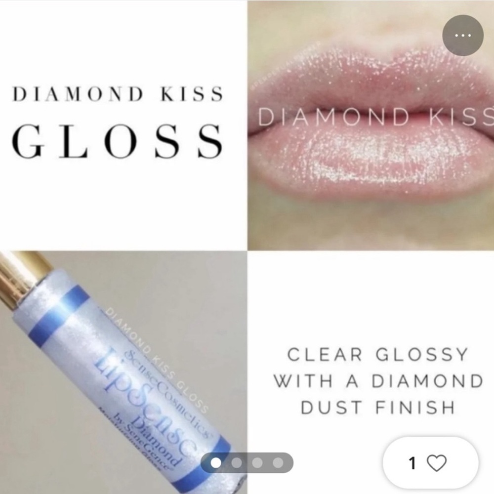 2 sealed NEW Diamond kiss Lipsense Gloss